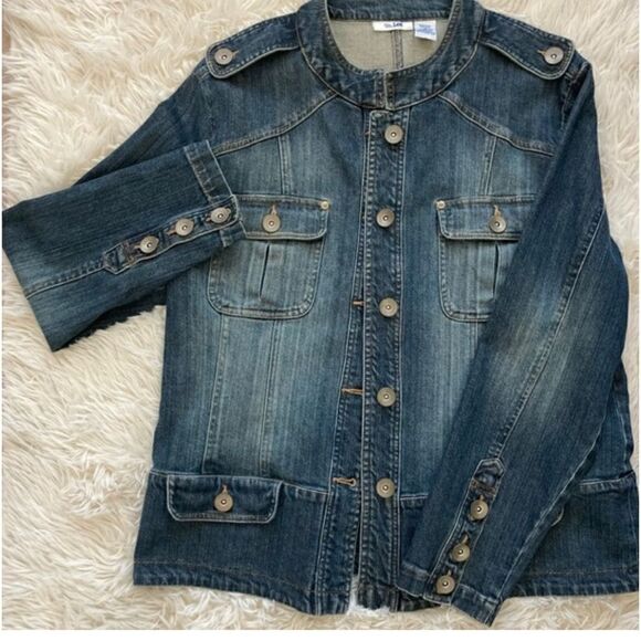 Vintage denim jean y2k ms lee jacket/coat plus size 2xl/3xl - Picture 12 of 14